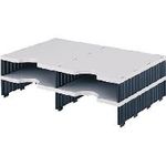 styro Erweiterungsmodule DUO 268120298, grau/schwarz, Kunststoff, 485x140x331mm