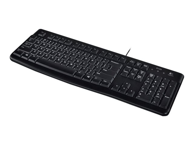 Logitech K120 kabelgebundene Tastatur USB QWERTY Spanisch Schwarz