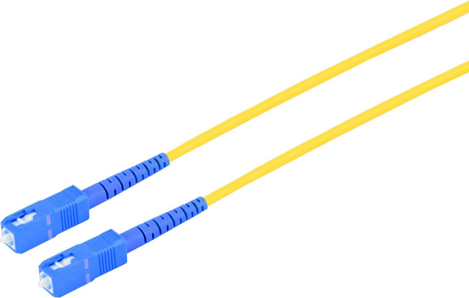 S/CONN maximum connectivity LWL SX Patchkabel SC/SC UPC 9/125µ, OS2 gelb, 5m (07-106052)