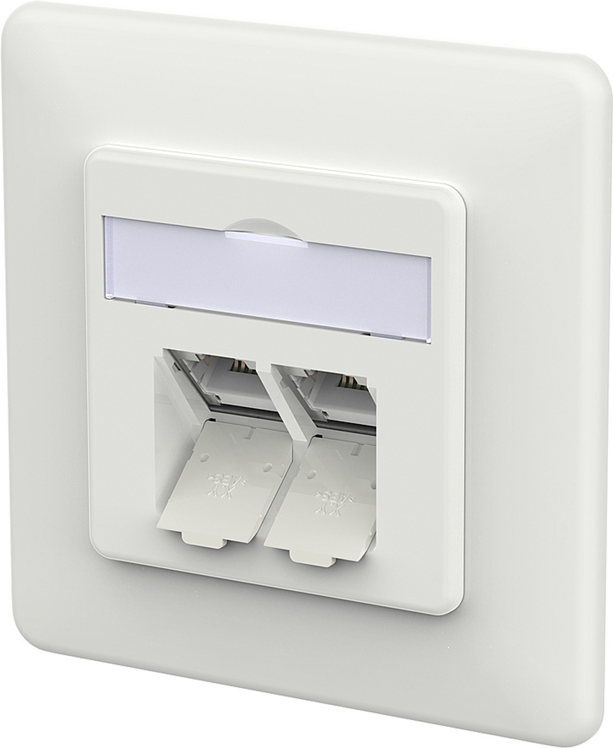 METZ CONNECT RJ45 Anschlussdose LSA++ verkehrswei 130E381027-I (130E381027-I)