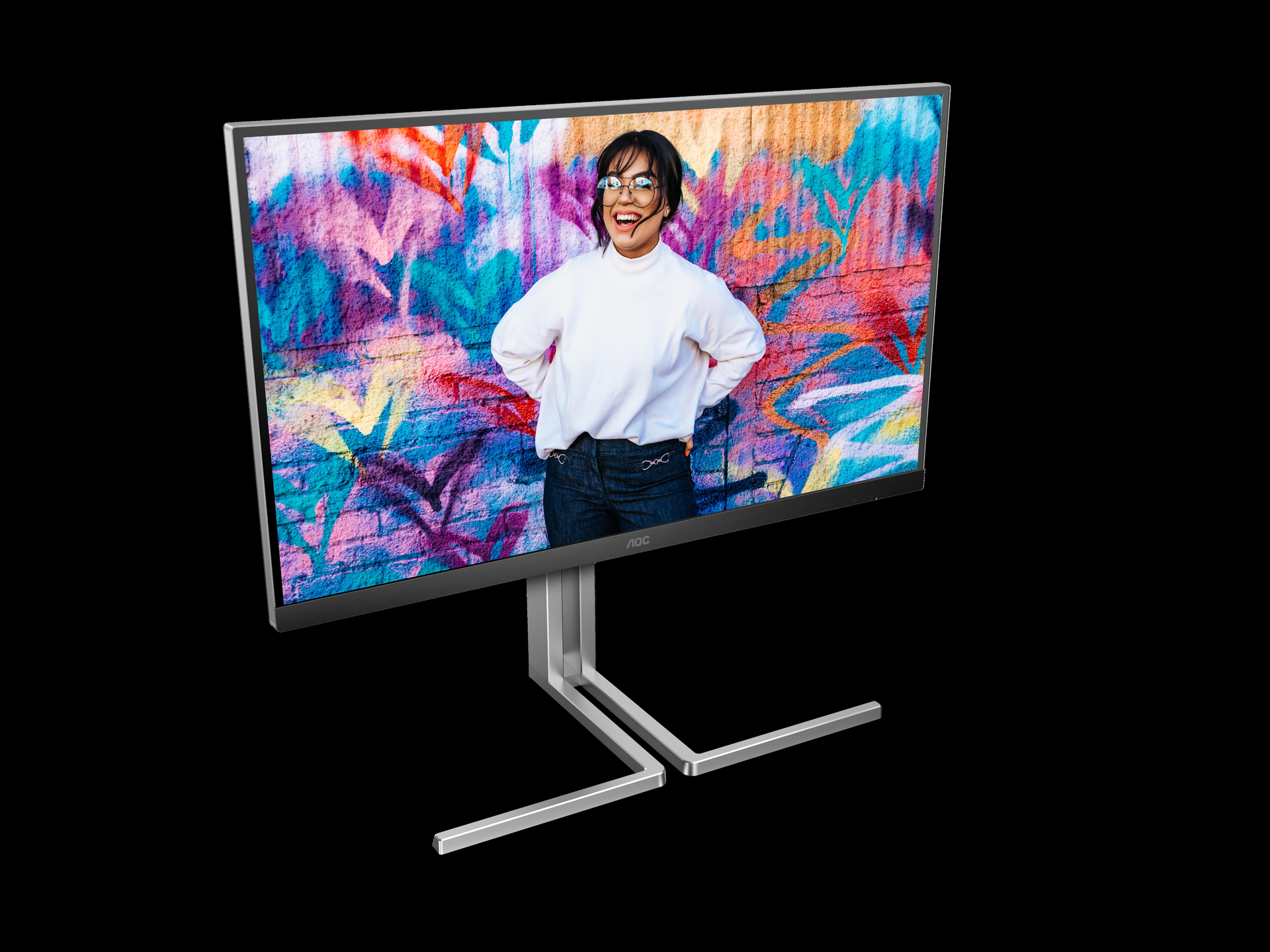AOC Graphic Pro Series Q27U3CV Monitor 27" QHD IPS HDMI DisplayPort USB-C Schwarz