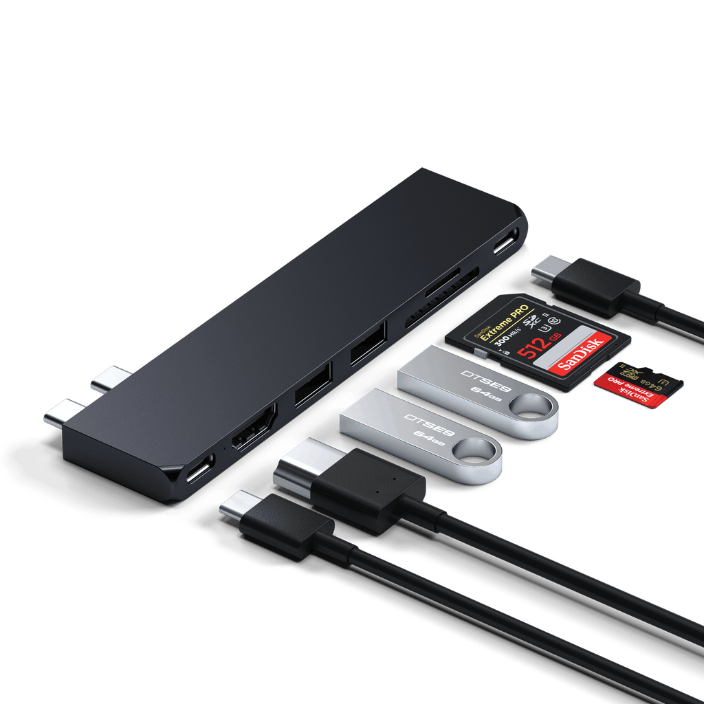 Satechi ST-HUCPHSD Dockingstation USB 3.2 Gen 2 (3.1 Gen 2) Type-C Schwarz