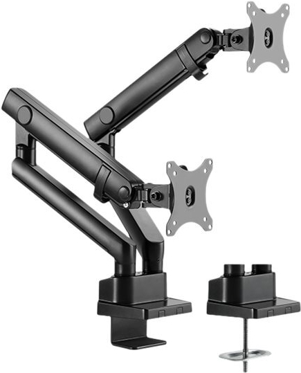ICY BOX IB-MS314-T Monitorständer für 2 Monitore bis 32" Schwarz