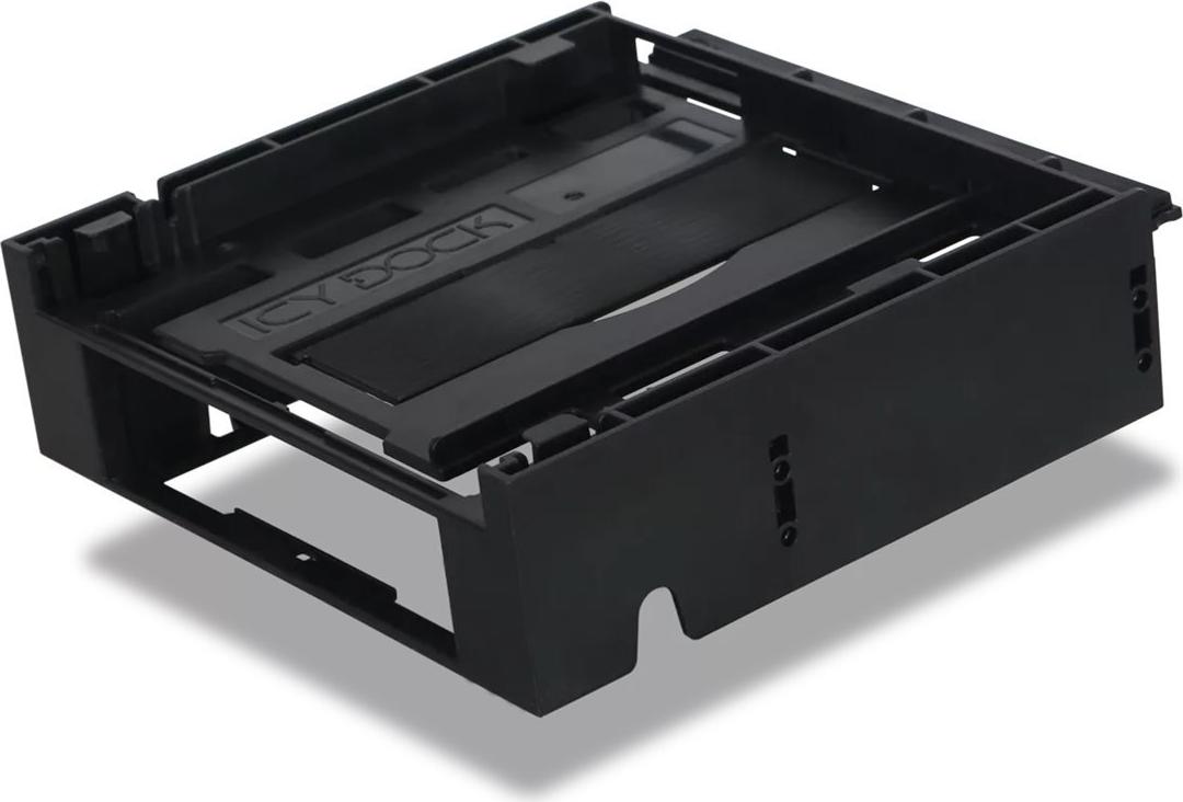 ICY Dock FLEX-FIT Duo MB343SPO Laufwerksschachtadapter 5,25" auf 1x 3,5" und 1x 5,25" Slim Line Schwarz