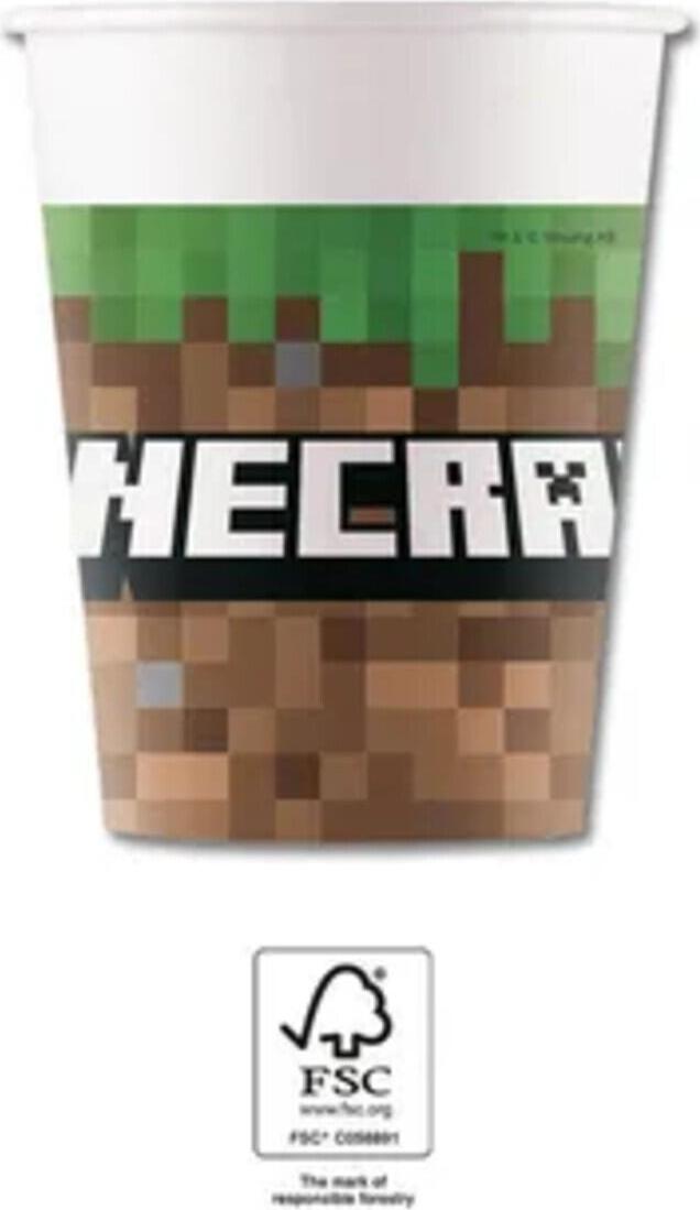 Procos Minecraft-Party Pappbecher (95442)