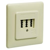 Wentronic Goobay 3 x TAE-NFN Unterplutzdose, Beige - Schraubanschluss (50264)