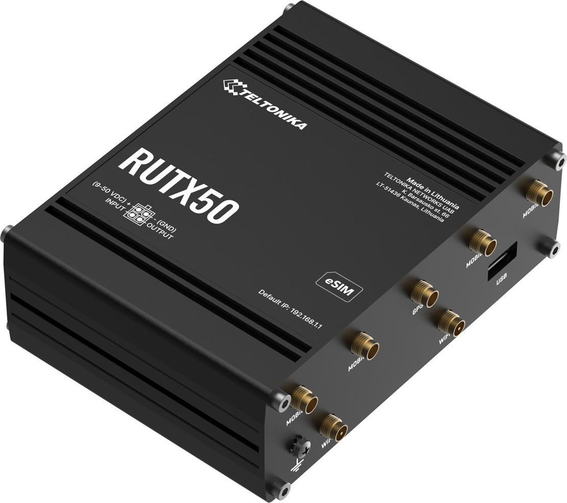 Teltonika RUTX50 Industrial 5G Router mit Dual-SIM eSIM Wi-Fi 5 Dual-Band Gigabit Ethernet (RUTX50320000) (B-Ware)