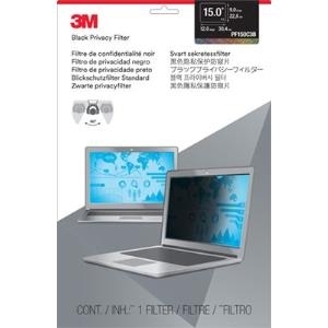 3M Blickschutzfilter für 15.0" Standard-Laptop, Notebook, Frameless display privacy filter, Schwarz, Transparent, Anti-Glanz, LCD (98044054033)
