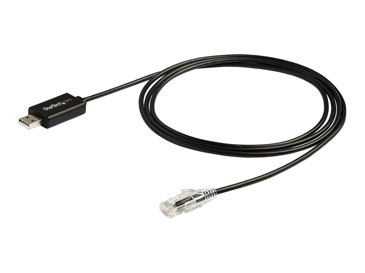 Startech 1,8 m Cisco Console Cable Rollover Kabel USB auf RJ45 Schwarz