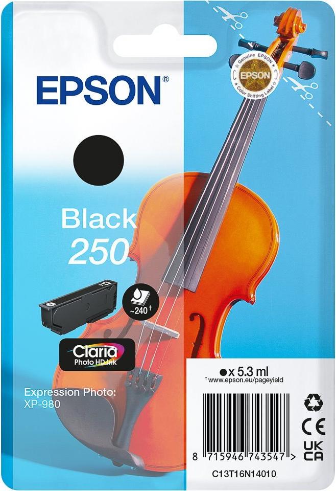 C13T16N14010 EPSON 250 XP Tinte black ST 240Seiten (C13T16N14010)