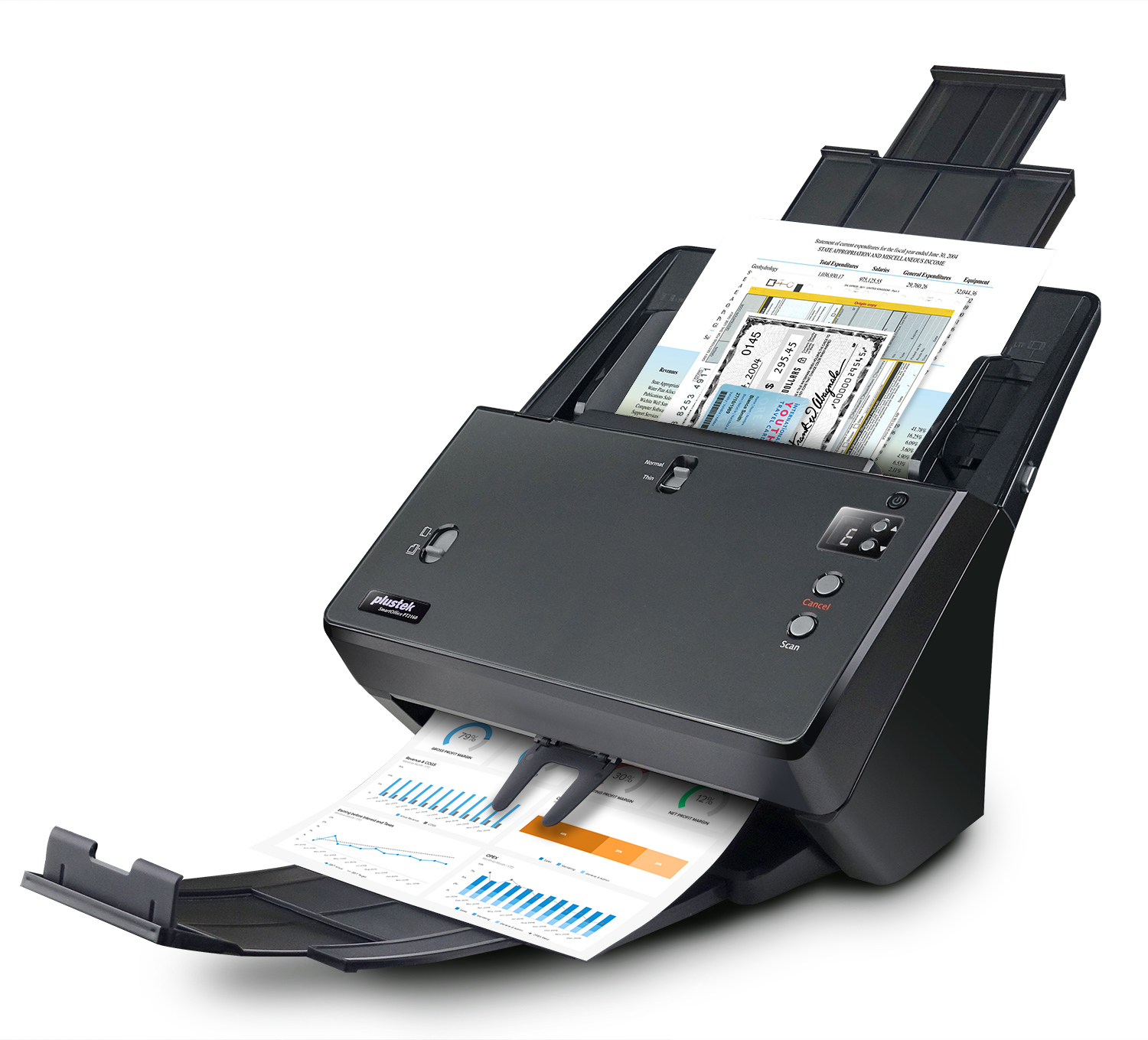 Plustek SmartOffice PT2160 ADF-Scanner 600 x 600 dpi A3 Schwarz