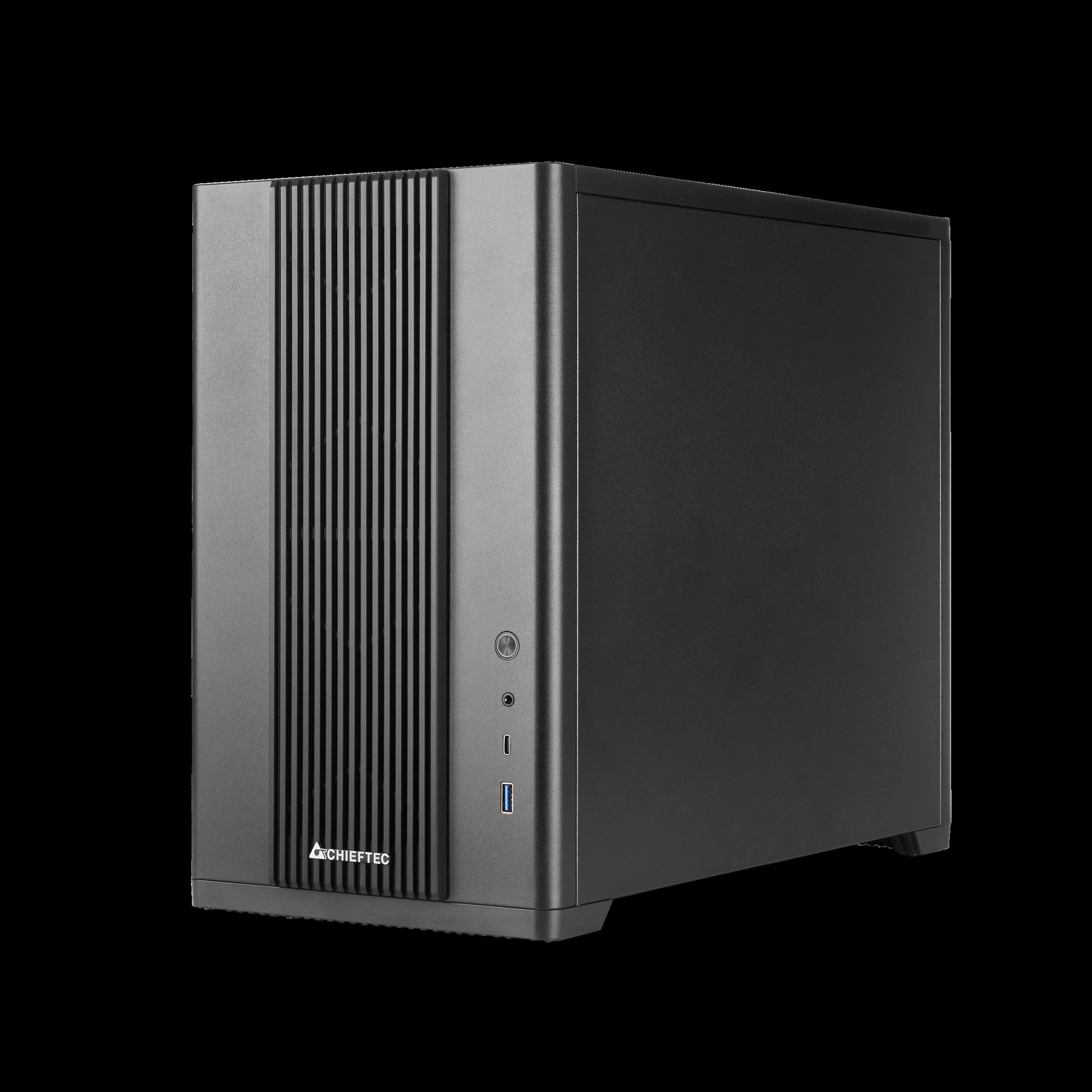 Chieftec UNI Series BX-10B-M-OP Mini Tower Systemgehäuse Schwarz