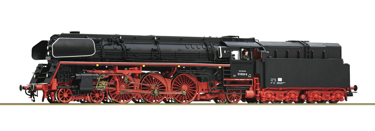 Roco Dampflok BR 01 0529-6 der DR H0 1:87 Schwarz, Rot