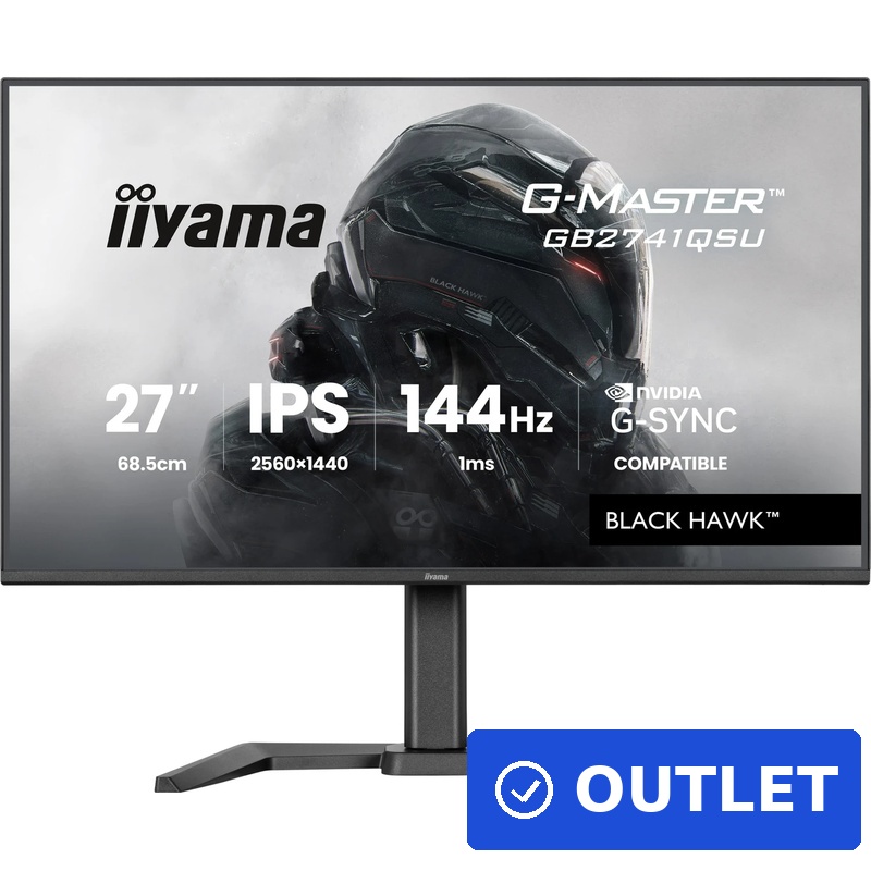 Iiyama G-Master GB2741QSU-B1 Black Hawk 27" QHD IPS Gaming-Monitor 144 Hz G-Sync (GB2741QSU-B1) (geöffnet)