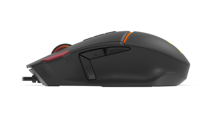 Krux Fuze Pro Gaming Maus Optisch 12000 DPI 11 Tasten USB Typ-A 1,8 m Schwarz
