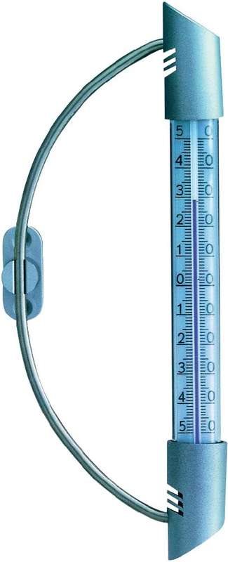 TFA Selbstklebend Thermometer digital 14.6015 Silber (14.6015)