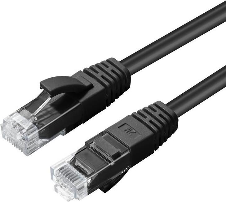 MicroConnect CAT6A UTP 0.15m Black LSZH (MC-UTP6A0015S)