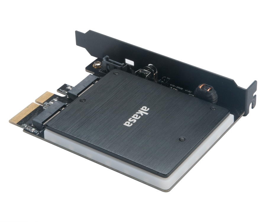 Akasa AK-PCCM2P-03 M.2 PCIe Schnittstellenkarte Schwarz