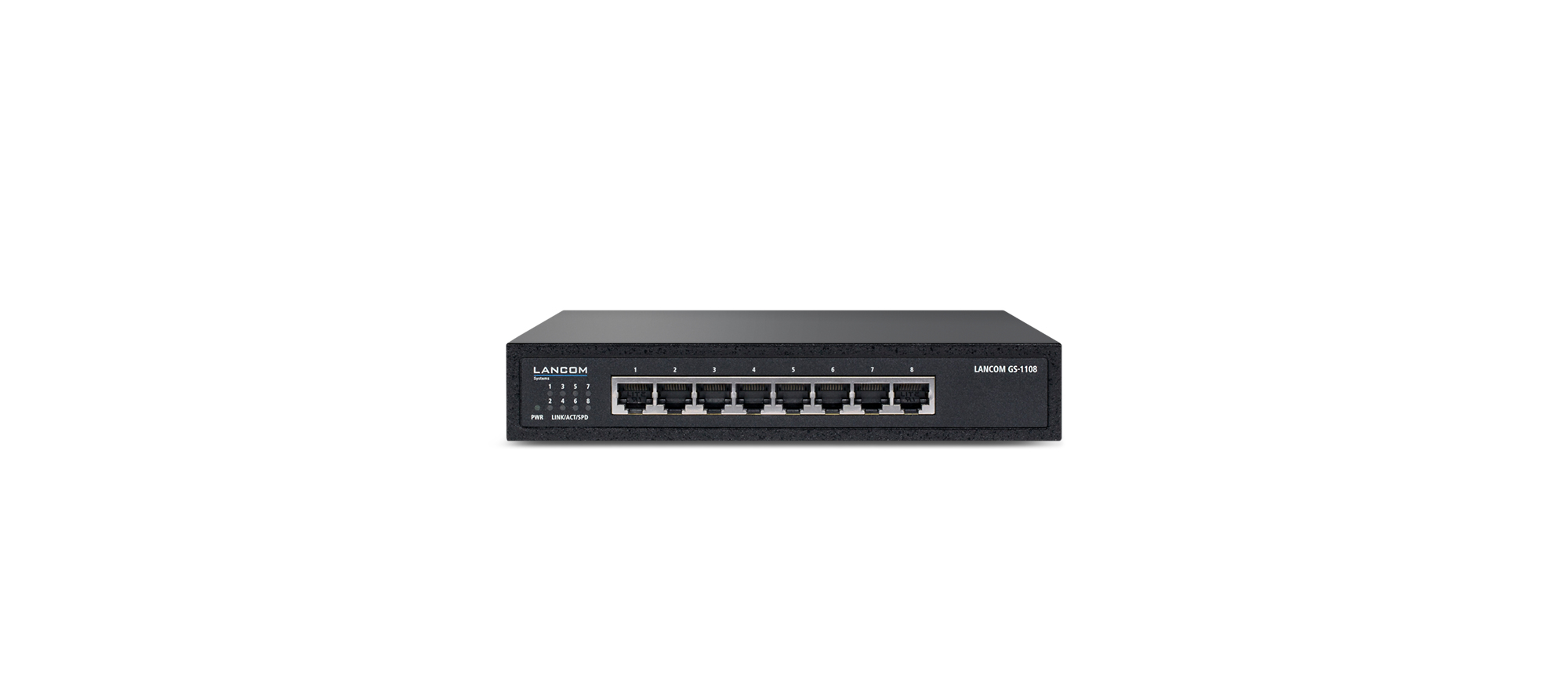 LANCOM GS-1108 8 x 10/100/1000 Gigabit Switch Schwarz