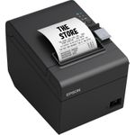 Epson TM-T20III, USB, Ethernet, 8 Punkte/mm (203dpi), Cutter, ePOS, schwarz Bondrucker, 8 Punkte/mm (203dpi), variable Papierbreite (58/80mm), Geschwindigkeit (max.): 250mm/Sek., USB (Typ A), Ethernet, Cutter, mechanischer Sensor, ESC/POS, ePOS, inkl.: Netzteil, Netzkabel (EU), Wandhalterung, separat bestellen: Schnittstellenkabel, Farbe: schwarz (C31CH51012) (geöffnet)