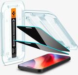 Spigen GLAS.tR ez Fit Apple iPhone 16 Pro Max Datenschutz (2 PACK) (AGL07908)