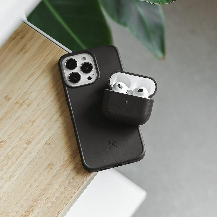 Woodcessories Bio Case MagSafe Handy-Schutzhülle für Apple iPhone 14 Pro 6,12" Schwarz