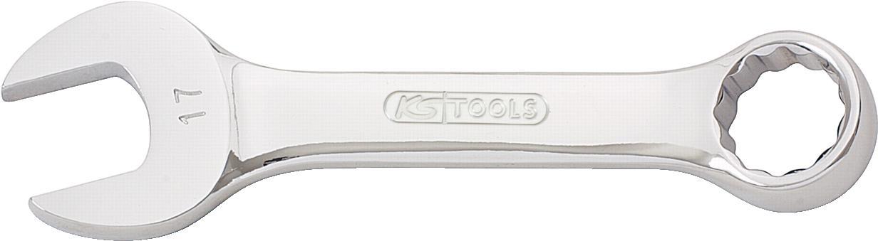 KS TOOLS Werkzeuge-Maschinen GmbH CHROMEplus Ringmaulschlüssel, kurz, 9mm (518.0008)