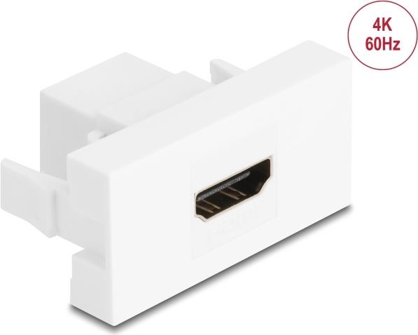 Delock Easy 45 Modul HDMI Buchse zu HDMI Buchse 4K 60Hz weiß (90850)