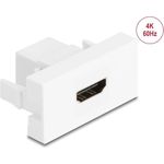 Delock Easy 45 Modul HDMI Buchse zu HDMI Buchse 4K 60Hz weiß (90850)
