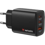 Verbatim GaN III Essentials Charger 3 Port 65W USB-A/C black (32352)