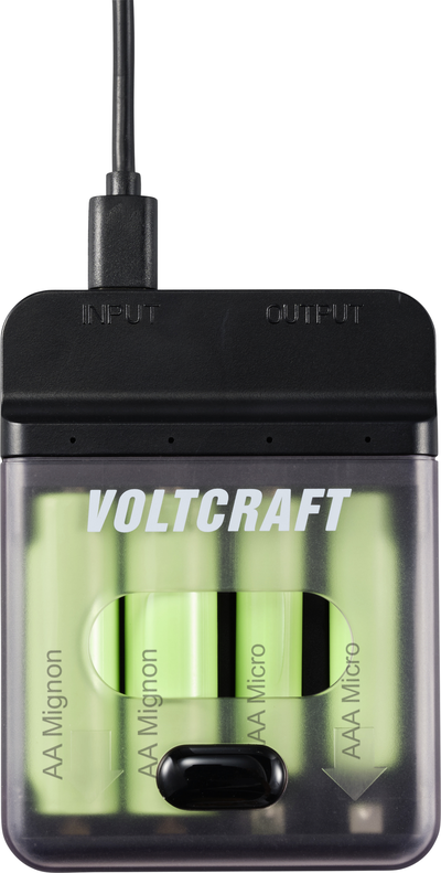 VOLTCRAFT VC-BC4-PB1 2in1 Ladegerät & Powerbank (VC-15151170)