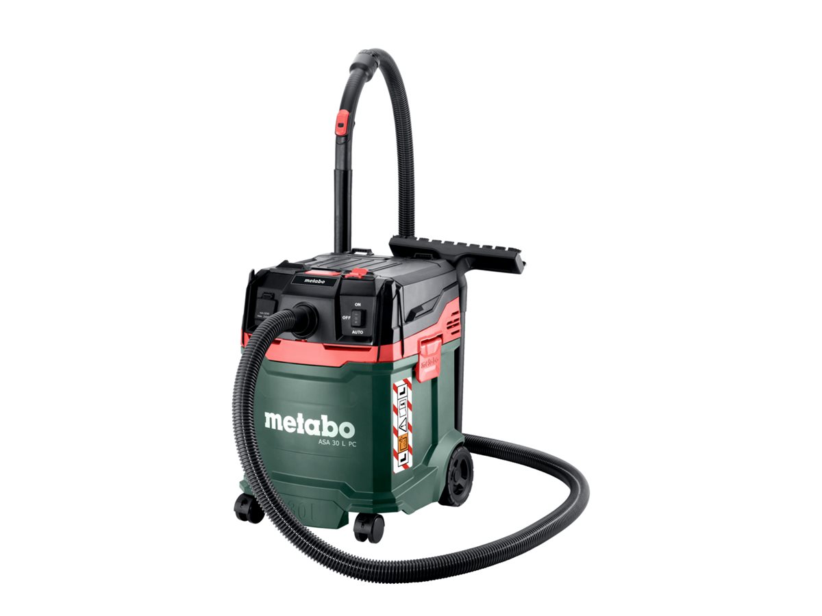 Metabo ASA 30 L PC Trommel-Staubsauger Trocken & Nass 1200 W 30 L Schwarz, Grün, Rot