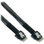 InLine® Slim SAS Kabel, SFF-8654 zu SFF-8654, 24Gb/s, 1m (27642B)