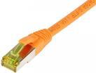 Patchkabel RJ45, CAT6A 500Mhz, 1,5m, orange, S-STP(S/FTP), TPE/LSZH(Ultraflex), AWG26, mitCat.7 Rohkabel, Synergy 21 (S217688)