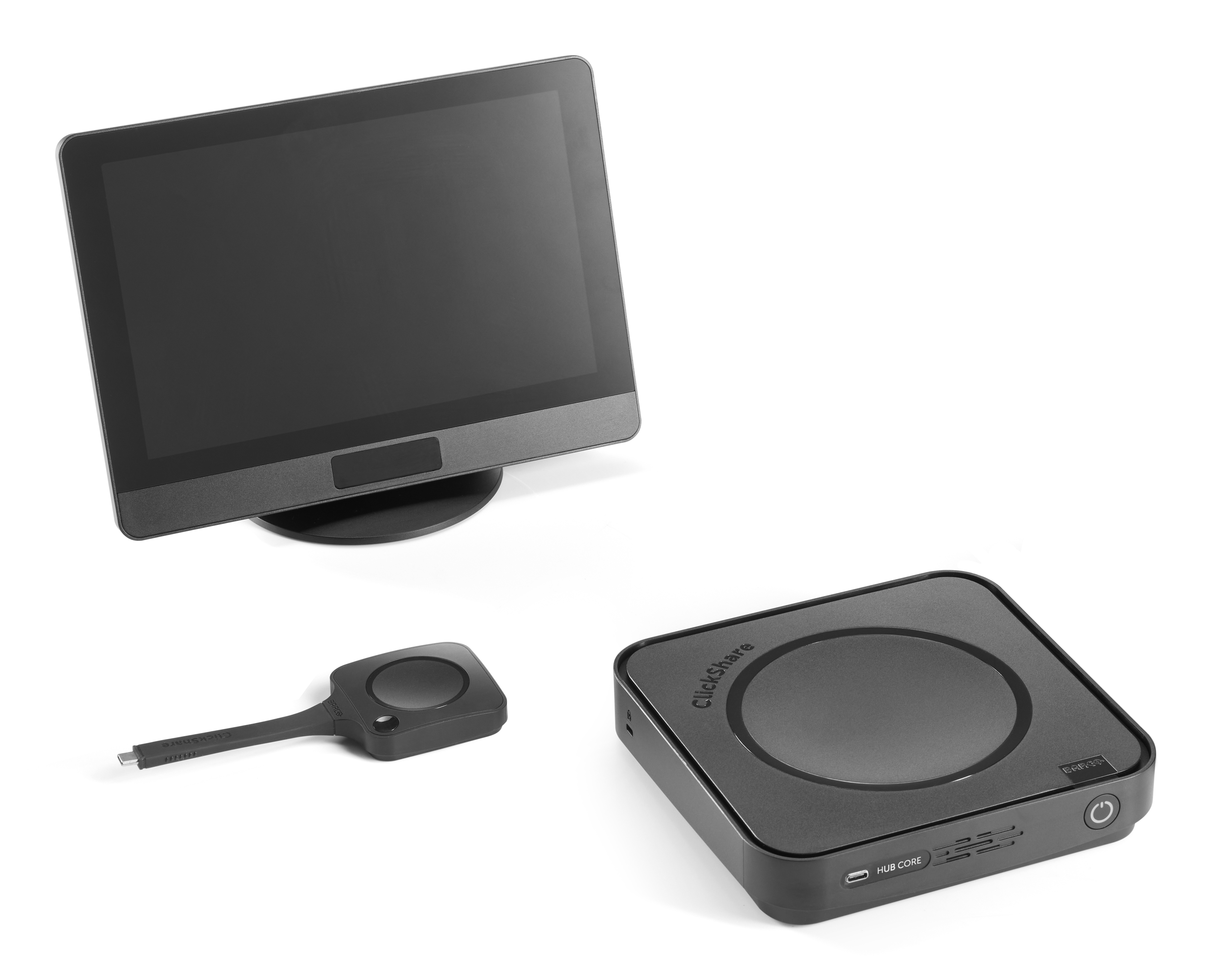 Barco ClickShare Hub Core Modulares Videokonferenzraumsystem mit 1 Button 5K Ultra HD Schwarz