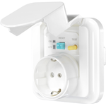 Sygonix SY-5775152 1fach Unterputz-Fehlerstrom-Sicherheitssteckdose erhöhter Berührungsschutz IP44 Weiß (SY-5775152)