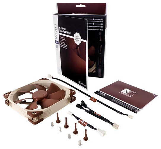 Noctua NF-A14 PWM Gehäuselüfter 140 mm Braun