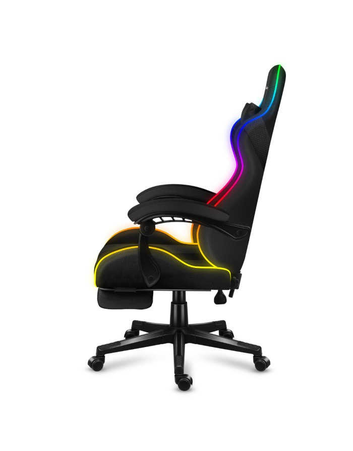 Huzaro FORCE 4.7 RGB Mesh Gaming-Stuhl Schwarz