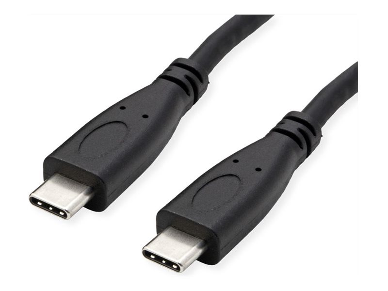 ROLINE USB 3.2 Gen 2 Kabel USB-C zu USB-C 1 m Schwarz