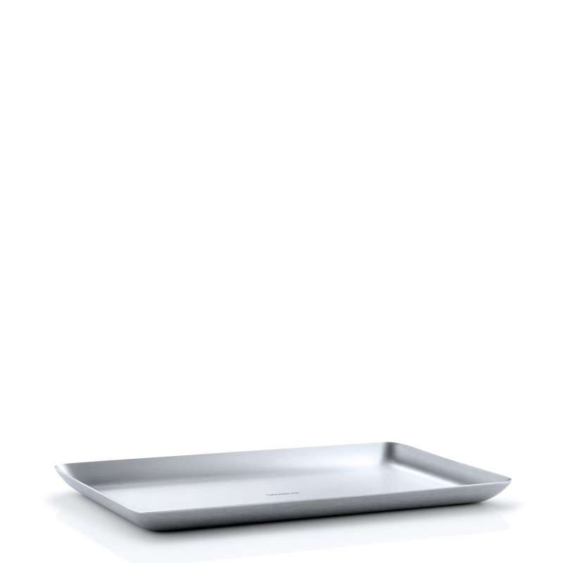 blomus BASIC 63612 Tablett Rechteck 150 x 250 mm Edelstahl Silber