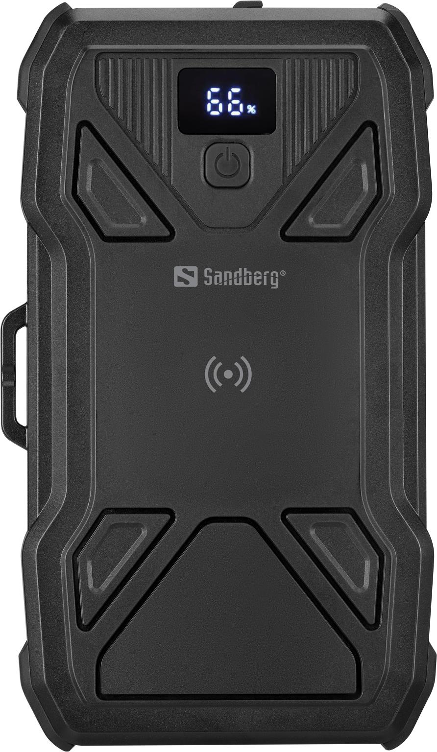Sandberg Solar 5-Panel Powerbank 27000 mAh 22,5 W Kabelloses Laden Schwarz