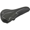 FISCHER Trekking-Fahrradsattel Elastomer, schwarz/weiß optimale Körperanpassung durch Gel-Einlage, bequemes - 1 Stück (85652)