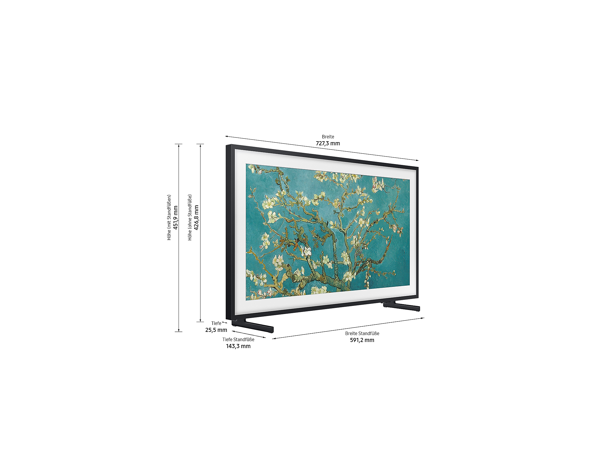 Samsung The Frame GQ32LS03CBU 32" QLED Full HD Smart TV Schwarz