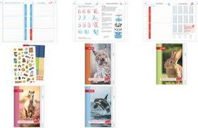 ROTH Hausaufgabenheft Tiere für clevere Faule "Luchs" Format: DIN A5, 148 x 210 mm, 1 Woche / 2 Seiten - 1 Stück (89545)