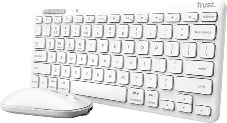 TRUST LYRA WL KEYBOARD + MOUSE WHITE DE (25075)