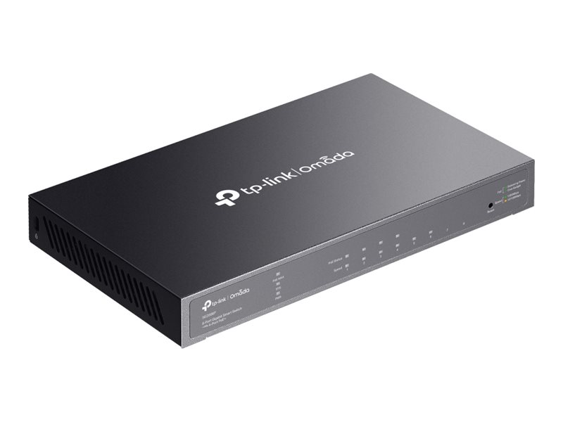 TP-Link Omada SG2008P 8-Port Gigabit PoE+ Smart Switch Schwarz