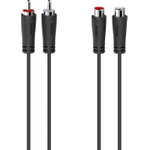 Hama Audio-Verlängerungskabel, 2 Cinch-Stecker - 2 Cinch-Kupplungen, 5,0 m (00205095)