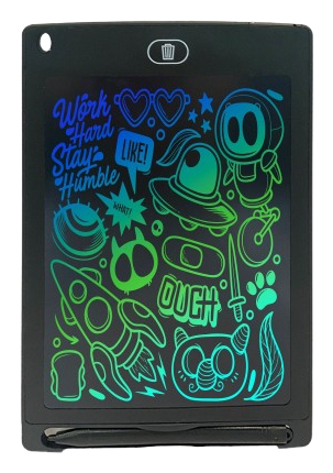 Mad Monkey Multi Colour Tablet Sketch Pad Schwarz
