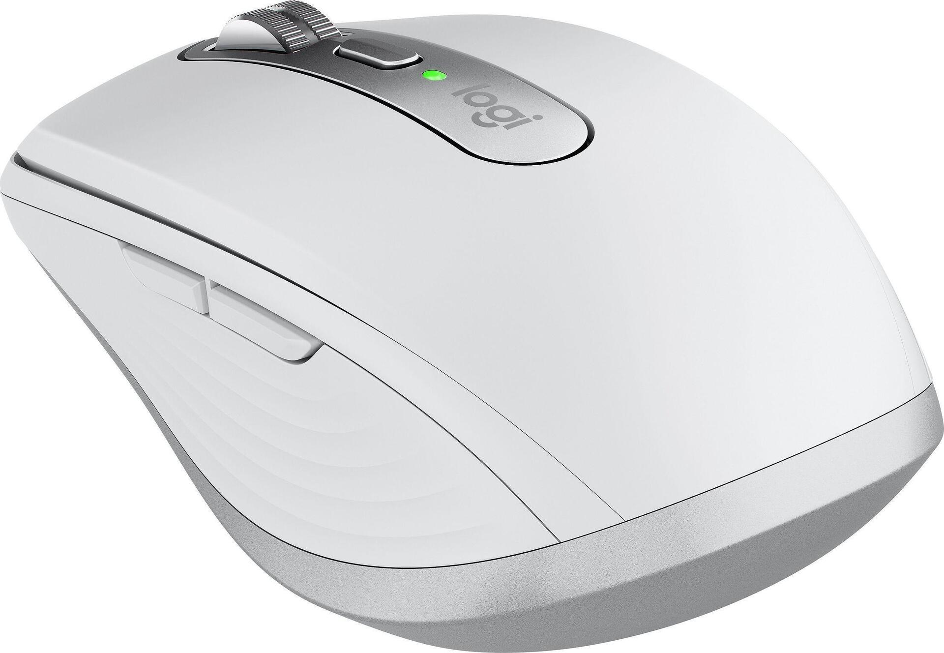 Logitech MX Anywhere 3S Kabellose Maus Bluetooth 8000 DPI Pale Gray