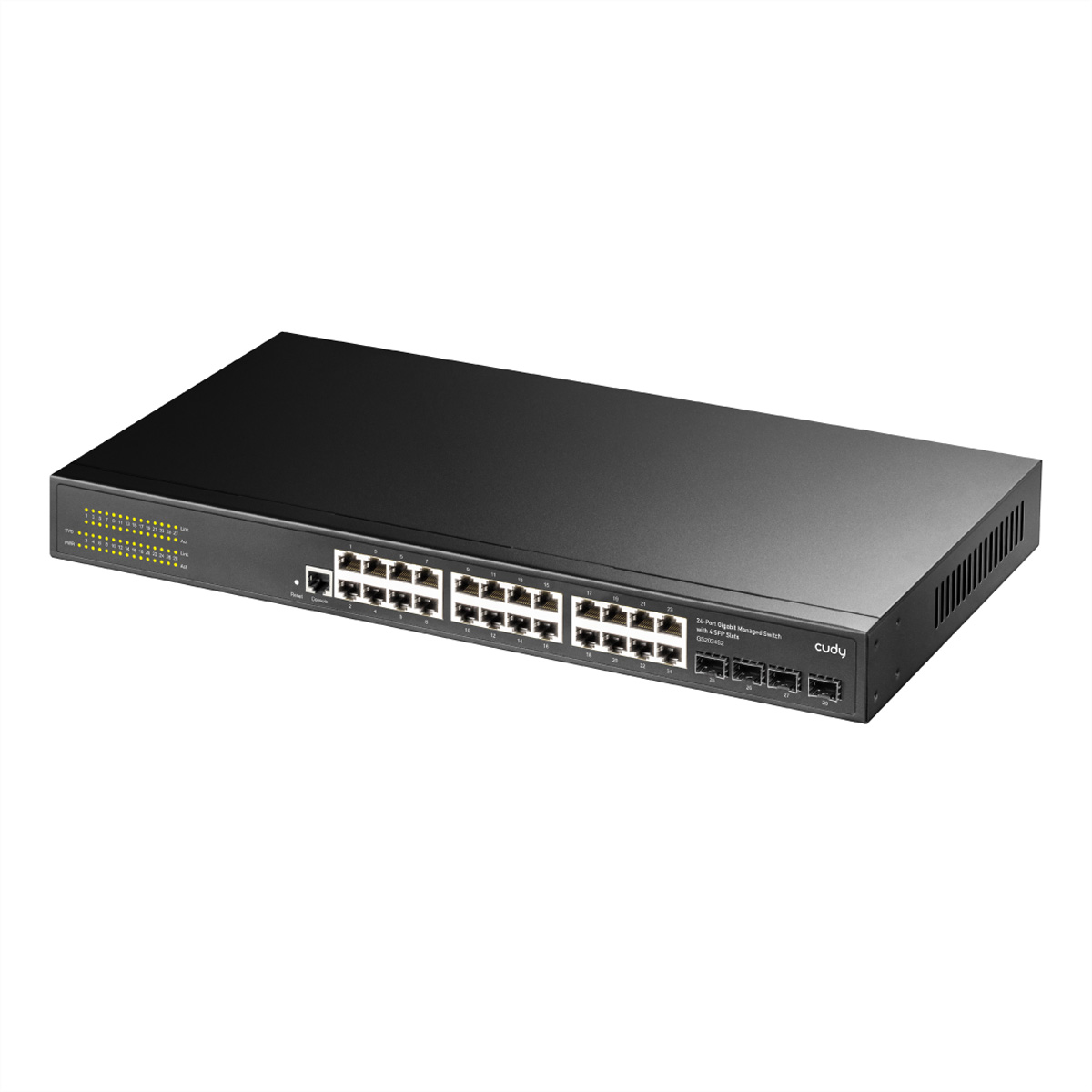 Cudy GS2024S2 Managed L2/L3 Gigabit Switch 24 Ports Schwarz